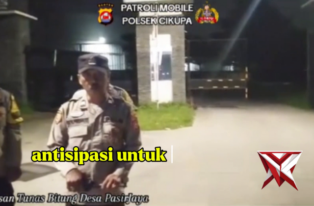 Live Report Patroli Polsek Cikupa
