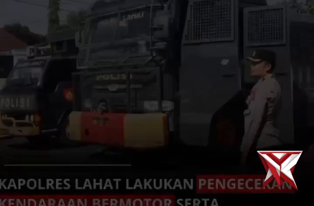 Polres Lahat, Polda Sumsel  Pengecekan ranmor (kendaraan bermotor) R2 (roda dua), R4 (roda empat)