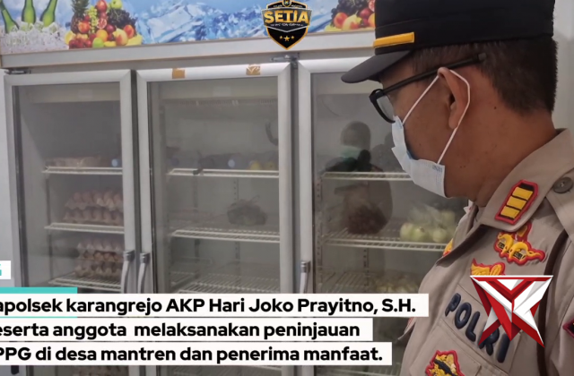 Polsek Karangrejo Polres Magetan melaksanakan peninjauan pada Satuan Pelayanan Pemenuhan Gizi (SPPG)