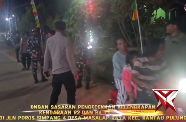 POLSEK RANTAU PULUNG LAKSANAKAN PATROLI GABUNGAN