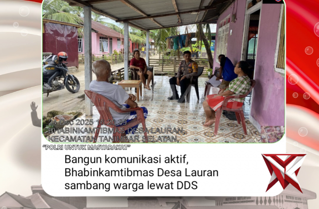 Bangun komunikasi aktif bhabinkamtibmas desa lauran