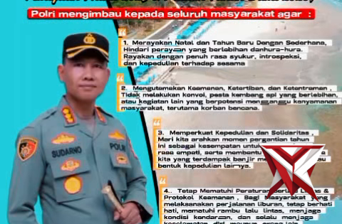 Imbauan Polresta Bengkulu menjelang Natal 2025 dan Tahun Baru 2026.

Hallo sobat Polri simak ya Imba