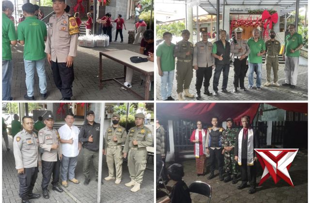 KAPOLSEK SUKASARI PIMPIN GIAT PATROLI MONITORING DAN PENGAMANAN KEGIATAN GEREJA