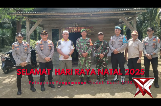 Polsek Lepong melaksanakan Pengamanan Hari Raya Natal di Gereja tahun 2025