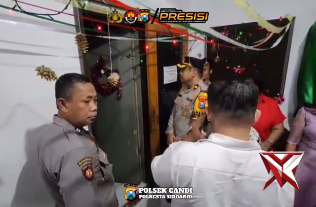 Pam pengamanan Natal Polsek Candi