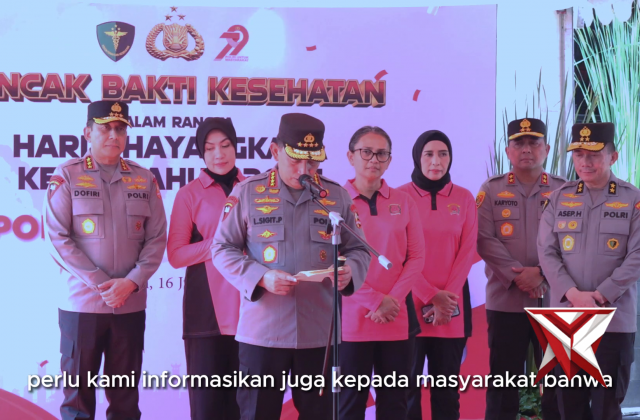 Puncak Bakti Kesehatan Hari Bhayangkara ke-79