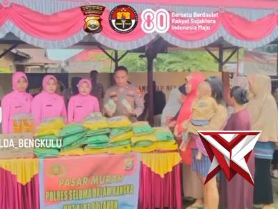 GERAKAN PANGAN MURAH POLRES SELUMA POLSEK TALO - PoliceTube