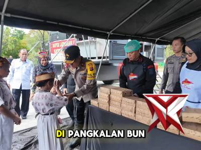 WAKAPOLDA KALTENG BAGIKAN MAKANAN BERGIZI UNTUK ANAK SD - PoliceTube
