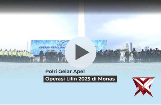 Polri Gelar Apel Operasi Lilin 2025 di Monas - PoliceTube