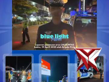 Blue light patrol satlantas Polres Melawi - PoliceTube
