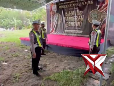 Patroli Polsek Pakal Tinjau Lokasi Haul Akbar - PoliceTube