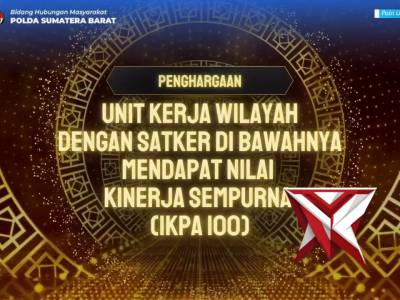 Polda Sumbar raih penghargaan IKPA dari Kemenkeu - PoliceTube