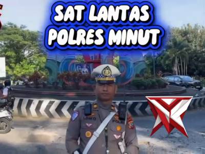 Strong Point Pagi Sat Lantas Polres Minut Wujudkan Lalu Lintas Aman dan Lancar - PoliceTube