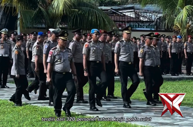 UPACARA KENAIKAN PANGKAT POLDA SULAWESI UTARA