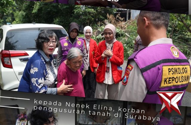 Polda Jatim Berikan Pendampingan Psikologis bagi Warga Terdampak Penggusuran di Manukan