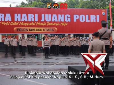 Wakapolda Maluku Utara Pimpin Upacara Hari Juang Polri - PoliceTube