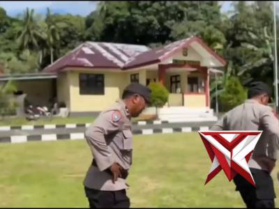 Latihan Dalmas Polsek Sanana - PoliceTube