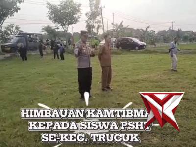 Pengamanan dan Pengawalan Siswa Sabuk Hijau PSHT Ranting Trucuk