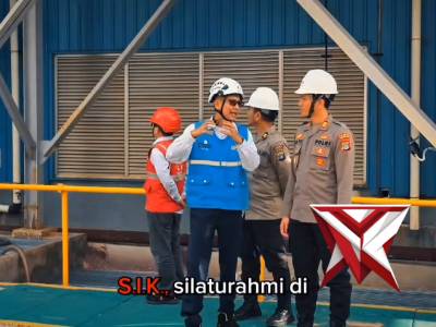 Silahturahmi Kapolsek Batu Aji di PLTGU Tanjung Uncang - PoliceTube