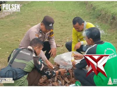 apel bersama dalam rangka rokan hilir bersih dan asri oleh polsek TPTM