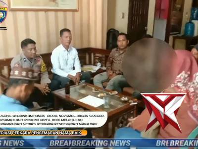 MEDIASI DAMAI PERKARA PENCEMARAN NAMA BAIK - PoliceTube