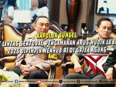 Kapolda Sumsel Tegaskan Kesiapan Pengamanan Arus Mudik Lebaran 2026 Palembang - Polda Sumsel menega - PoliceTube