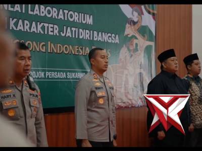 Kapolres Kediri Pimpin Pembukaan Binlat Laboratorium Pendidikan Jati Diri Bangsa  Kapolres Kediri AK