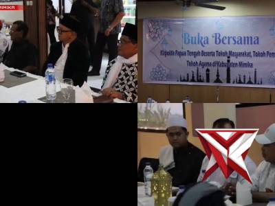 Buka Puasa Bersama Kapolda Papua Tengah  Beserta Tokoh Masyarakat, Tokoh Pemuda dan Tokoh Agama