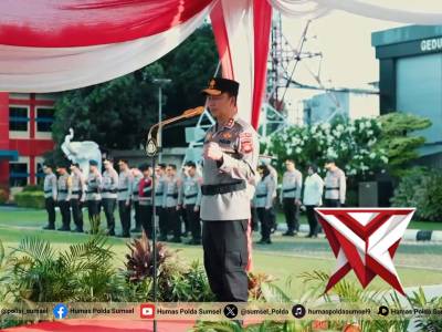 KAPOLDA SUMSEL PIMPIN UPACARA HARI KESADARAN NASIONAL DI POLDA SUMSEL
