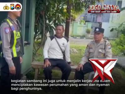 Sambang Kamtibmas Polsek Buduran Untuk Sampikan Pesan Kamtibmas Ke Security Perumahan - PoliceTube