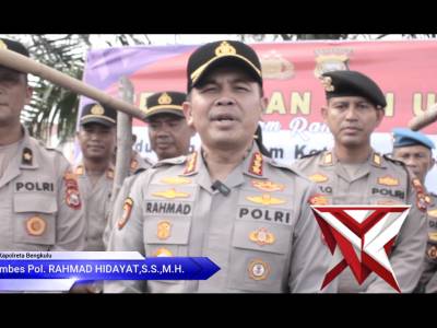 Polresta Bengkulu Optimalkan Pekarangan Pangan Lestari, Tanam Uwi Ungu dan Kembangkan Perikanan