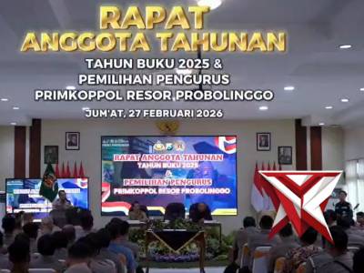 Polres Probolinggo melaksanakan kegiatan Rapat Anggota Tahunan (RAT) Tahun 2026 - PoliceTube