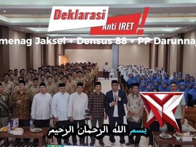 SANTUY "SANTRI TANGGUH IDEOLOGY": DENSUS 88 AT POLRI DAN KEMENAG JAKSEL BERIKAN VAKSIN IDEOLOGI KEPA