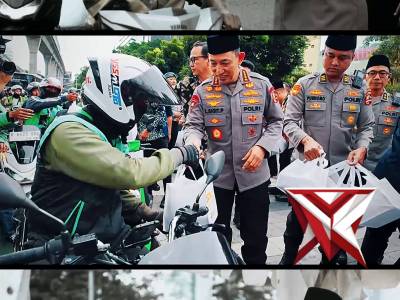 Kapolri & PJU Mabes Polri Turun ke Jalan, Sapa Masyarakat Bersama Insan Pers