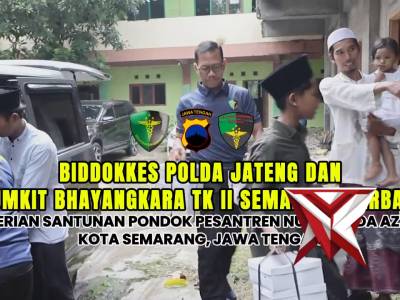 Biddokes Polda Jateng & Rumkit Bhayangkara Memberikan Santunan Kepada Pondok Pesantren