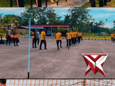 Kesamaptaan Jasmani Dan Beladiri Polri Periodik Semester 1 Tahun 2026 Hari Ke-3 Polres Mimika - PoliceTube