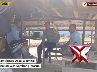 Giat Rutin Bhabinkamtibmas Polsek Kairatu