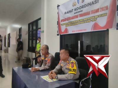 Rapat koordinasi dalam rangka operasi keselamatan Turangga tahun 2026. - PoliceTube
