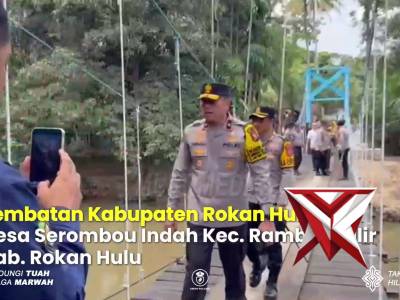 Pembangunan Jembatan Merah Putih Presisi Polda Riau - PoliceTube