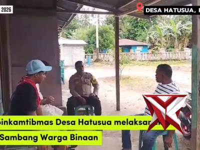 GIAT BHABINKAMTIBMAS POLSEK KAIRATU - PoliceTube