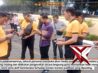 Aktif Bermedsos, Polresta Bengkulu Maksimalkan Manajemen Media Lewat Senam Jari - PoliceTube