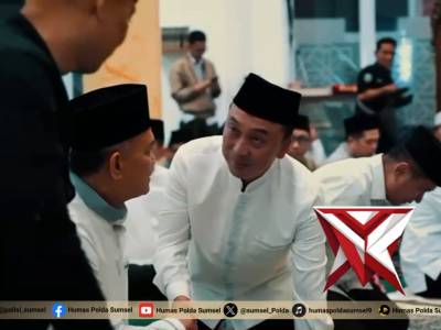 KEGIATAN KAPOLDA SUMSEL SAFARI RAMADHAN BERSAMA FORKOPIMDA SUMSEL DI MASJID AL-ADLI KEJAKSAAN TINGGI - PoliceTube