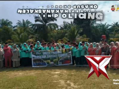 polsek bangko pusako melaksanakan giat green policing - PoliceTube
