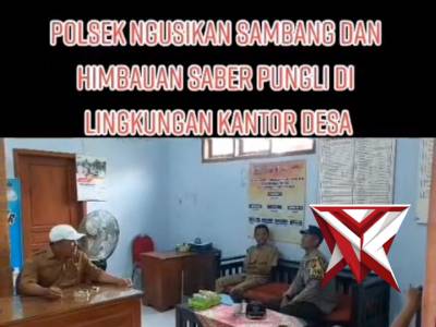 POLSEK NGUSIKAN SOSIALISASI SABER PUNGLI - PoliceTube