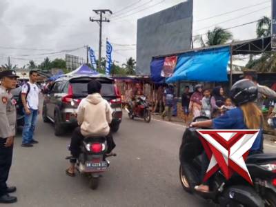 Patroli Pasar Ramadhan dan Balap Liar Polsek Jebus