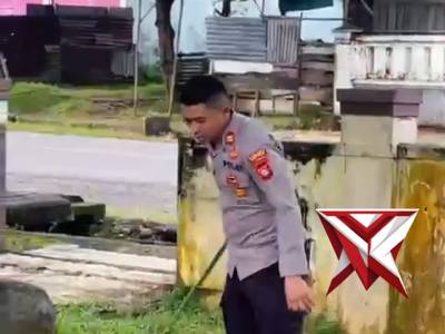 Personel Polsek Muara Beliti Gelar Kurve, Ciptakan Lingkungan Mako Bersih dan Nyaman