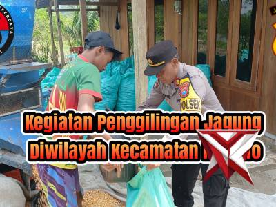 ''Kapolsek Ngraho bersama Anggota dampingi Petani dalam proses Penggilingan'' - PoliceTube