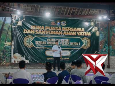 Kapolres Kediri Buka Puasa Bersama Anggota Rayon 1 - PoliceTube