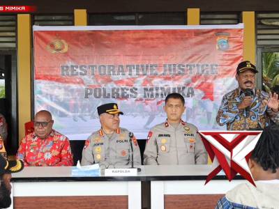 Kapolda Papua Tengah Pimpin Restorative Justice Kasus Konflik Di Kwamki Narama