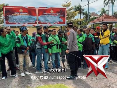 Perkuat Sinergi Polri dan Ojol Polres Tegal Kota gelar Apel Ojol Kamtibmas